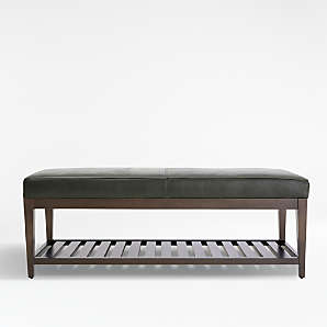 Leather Entryway Benches Crate Barrel