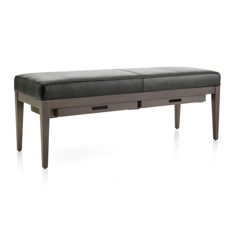 Nash Leather Small Bench with Tray - image 5 of 10