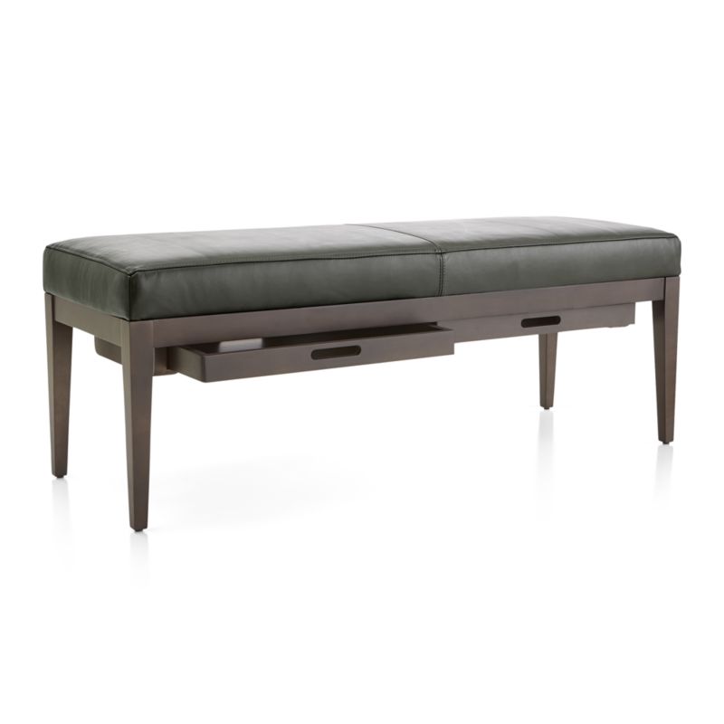 Nash Leather Small Bench with Tray - image 6 of 10