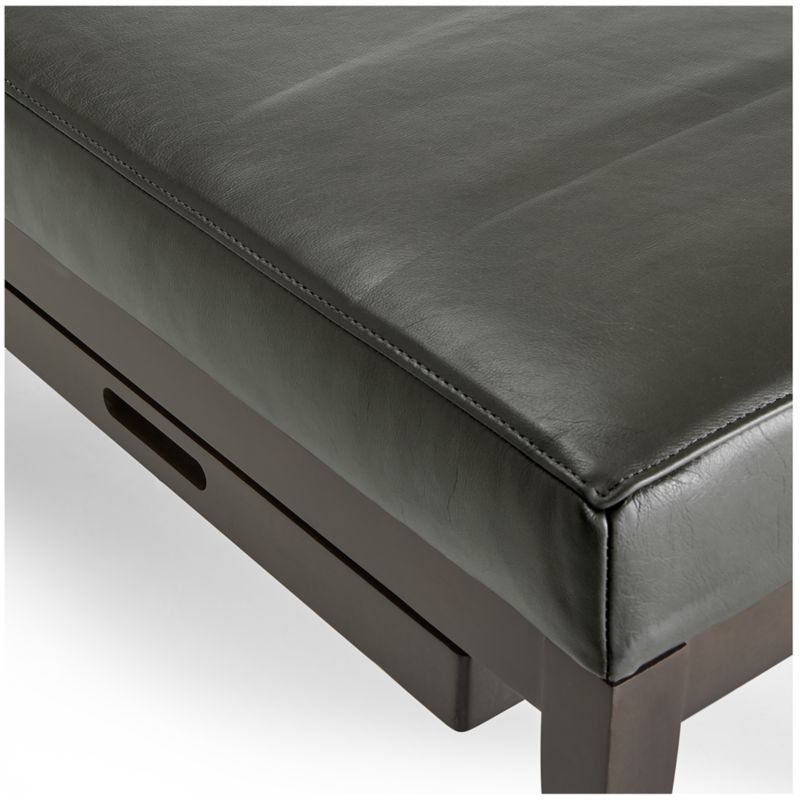 Nash Leather Small Bench with Tray - image 7 of 10