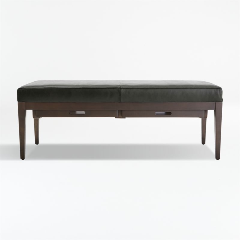 Nash Leather Small Bench with Tray - image 3 of 10