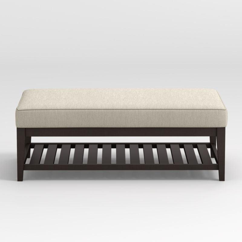 Nash Rectangular Ottoman with Slats - image 0 of 5