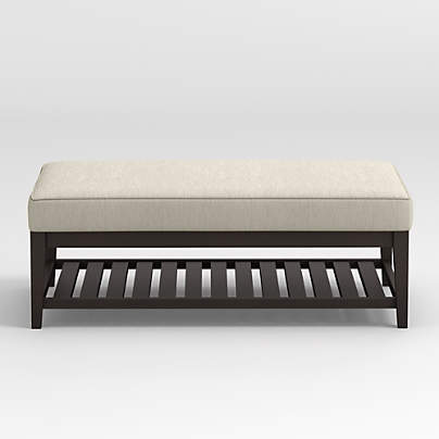 Nash Rectangular Ottoman with Slats