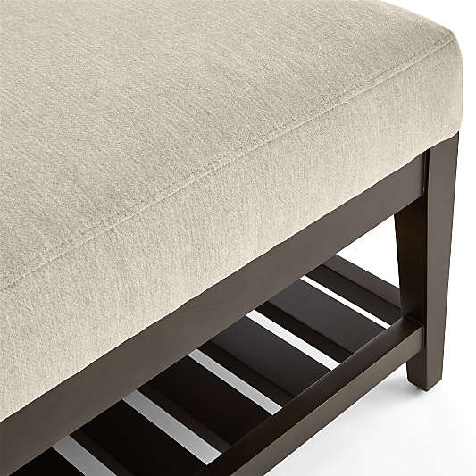 Nash Rectangular Ottoman with Slats