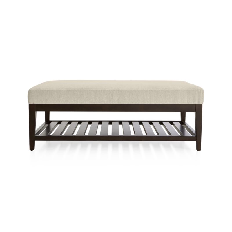 Nash Rectangular Ottoman with Slats - image 2 of 5