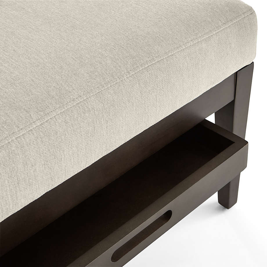 Rectangular ottoman deals with tray