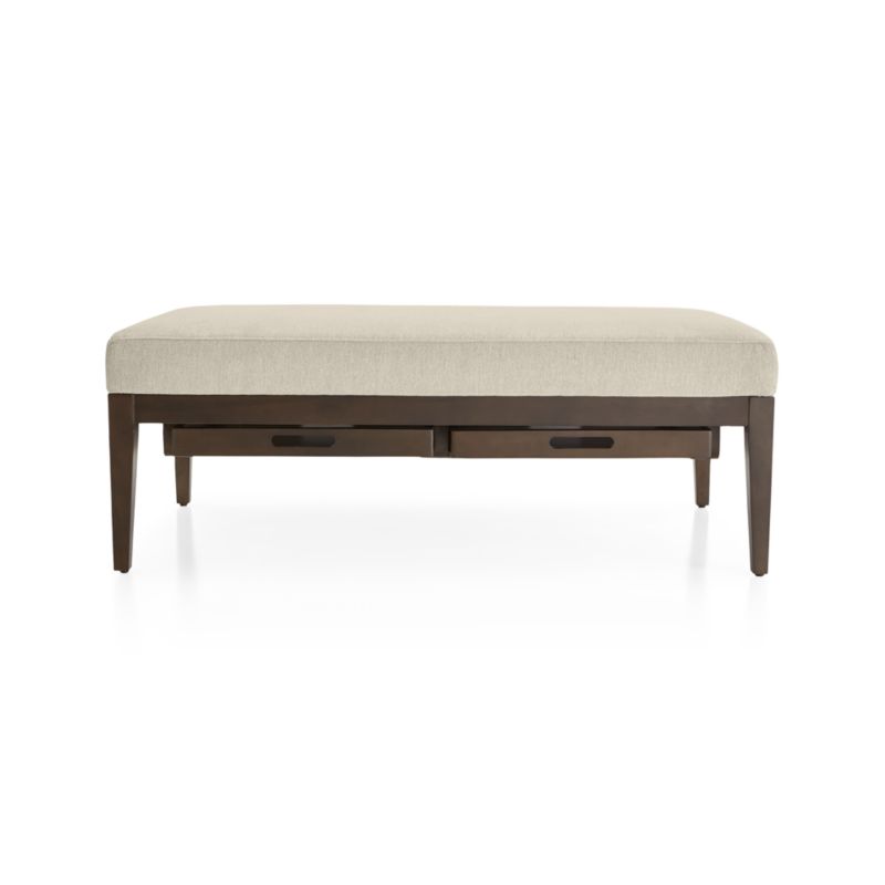 Nash Rectangular Ottoman with Tray - image 2 of 8