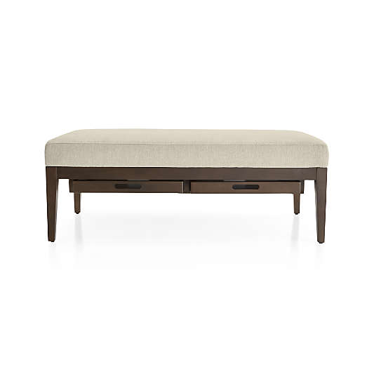 Nash Rectangular Ottoman with Tray