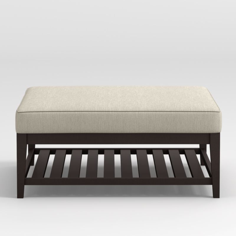 Nash Square Ottoman with Slats - image 0 of 5