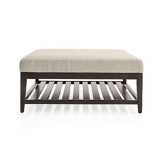 Nash Square Ottoman with Slats