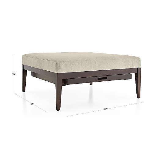 Nash Square Ottoman with Tray