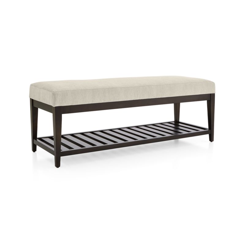 Nash Small Bench with Slats + Reviews | Crate & Barrel