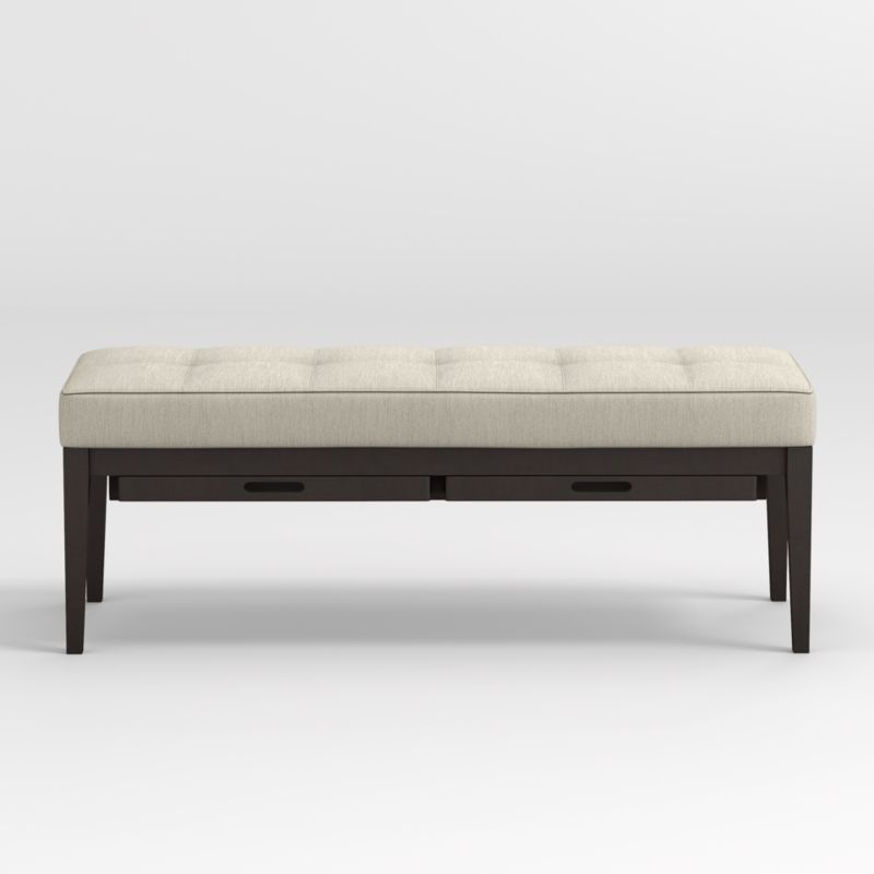 Nash Small Tufted Bench with Tray - image 0 of 8