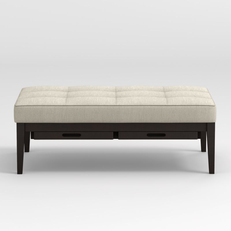 Nash Rectangular Tufted Ottoman with Tray - image 0 of 8