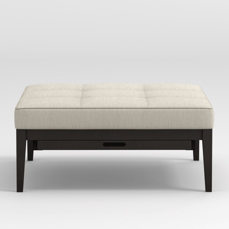 Nash Square Tufted Ottoman with Tray - image 0 of 8