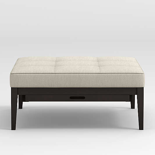 Nash Square Tufted Ottoman with Tray