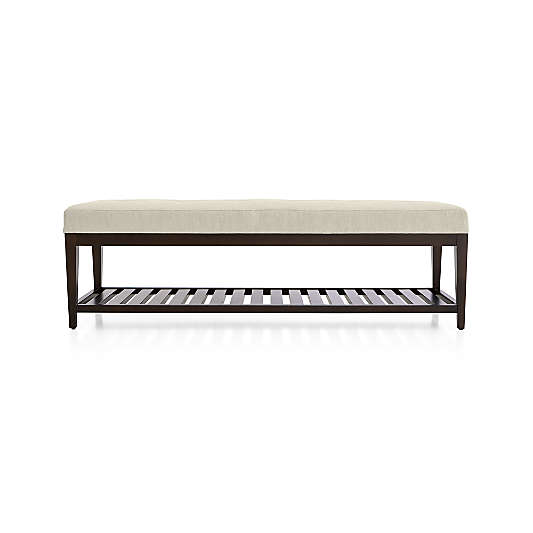 Nash Large Tufted Bench with Slats