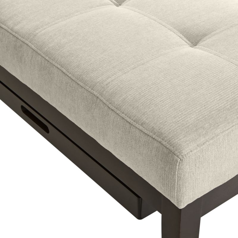 Nash Large Tufted Bench with Tray - image 6 of 9