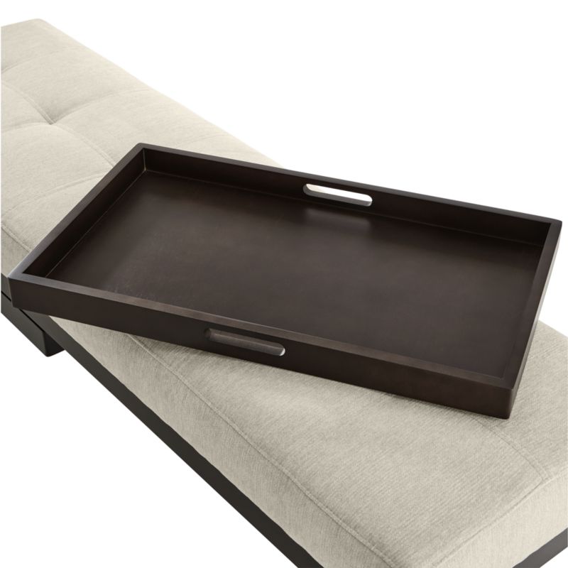 Nash Large Tufted Bench with Tray - image 8 of 9