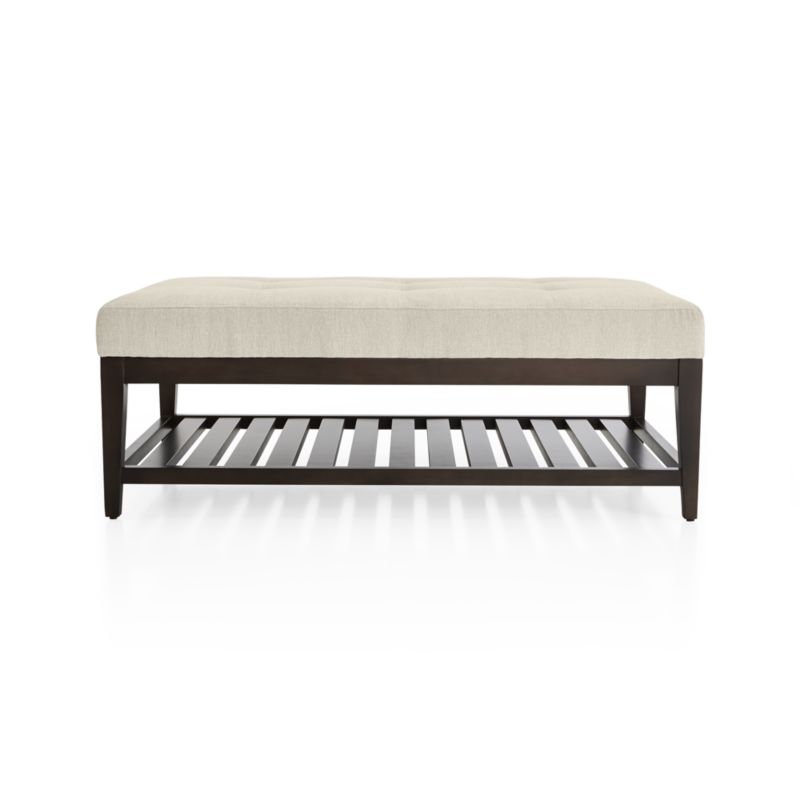 Nash Rectangular Tufted Ottoman with Slats - image 2 of 5