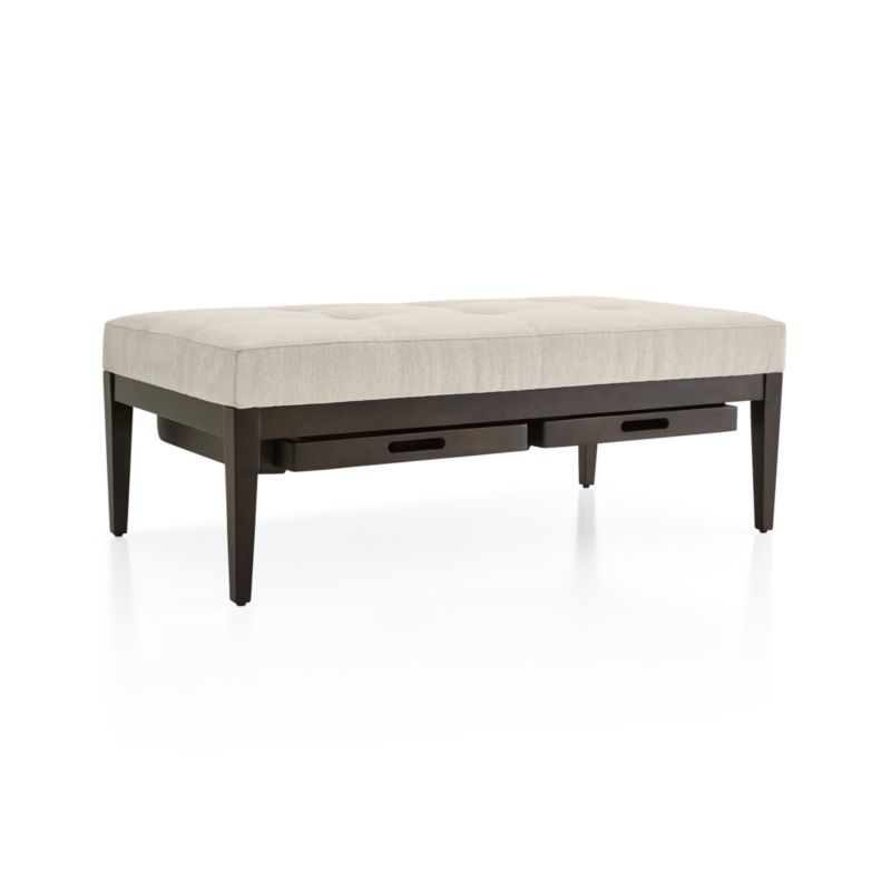 Nash Rectangular Tufted Ottoman with Tray - image 3 of 8