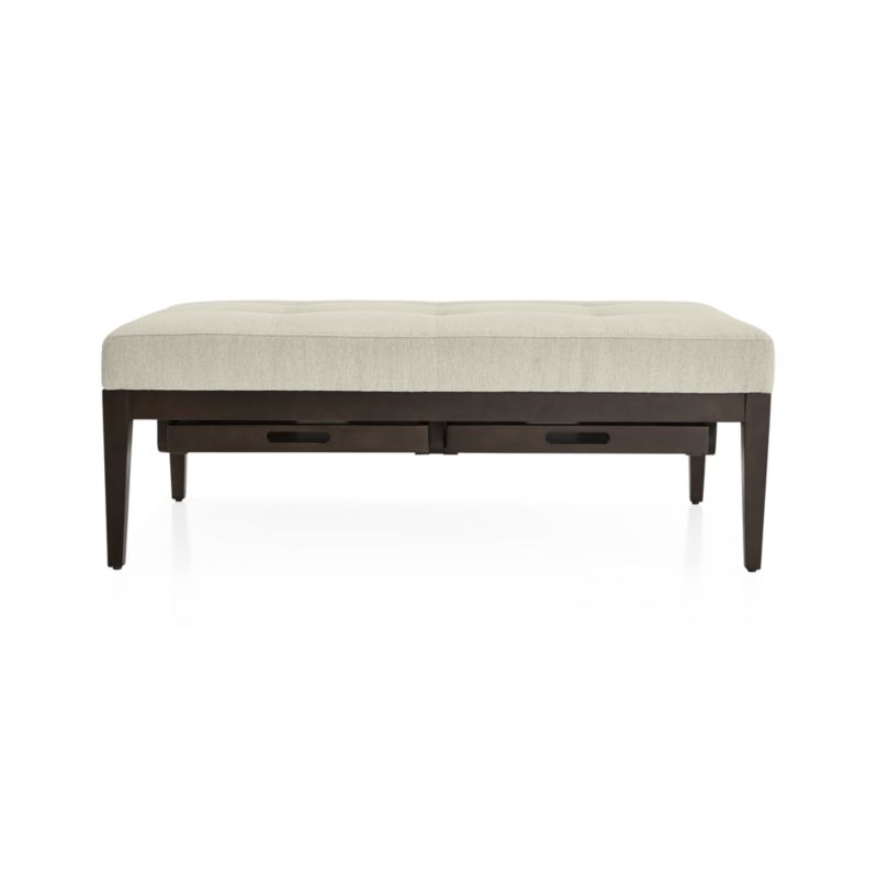 Nash Rectangular Tufted Ottoman with Tray - image 2 of 8