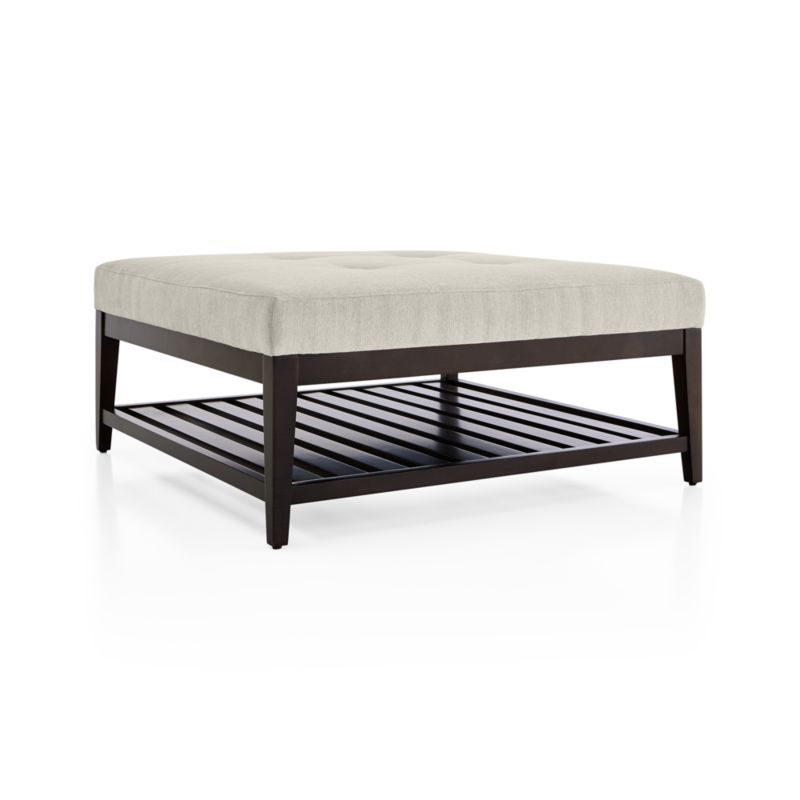 Nash Square Tufted Ottoman with Slats - image 4 of 6