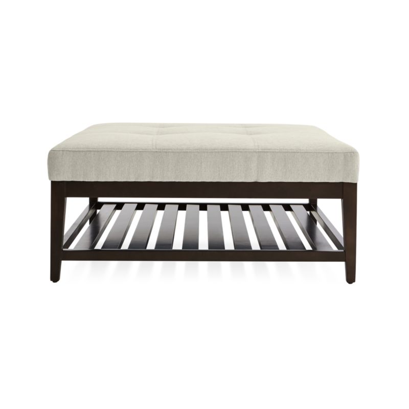 Nash Square Tufted Ottoman with Slats - image 3 of 6