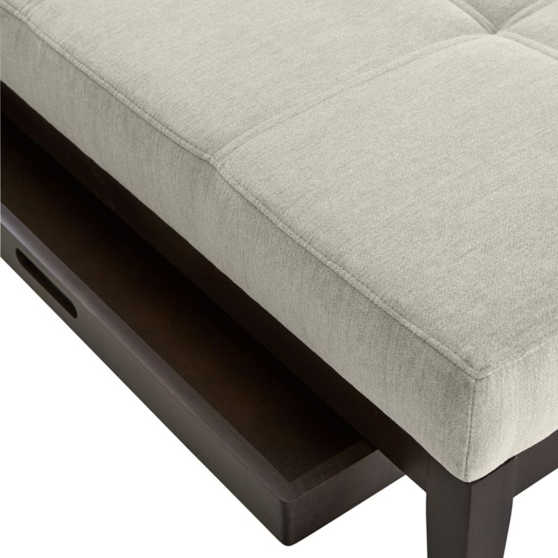 Nash Square Tufted Ottoman with Tray - image 6 of 8