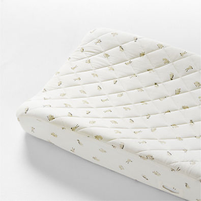 View Baby's First Natural Animal Organic Cotton Heathered Jersey Baby Changing Pad Cover details