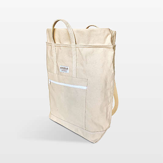 Steele Natural Canvas Laundry Tote Bag