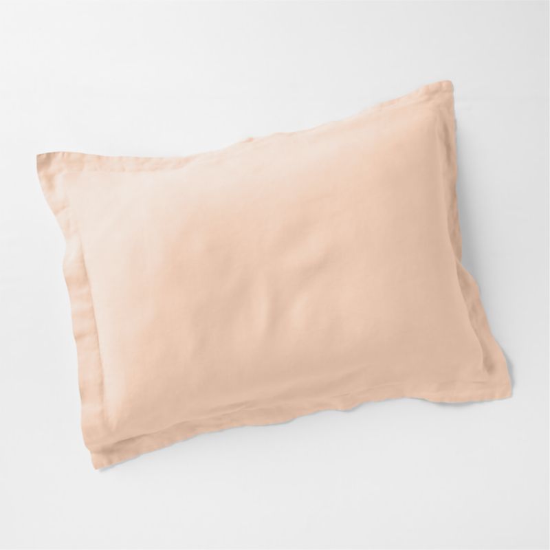 New Natural Hemp Elegant Pink King Bed Pillow Sham - image 2 of 9