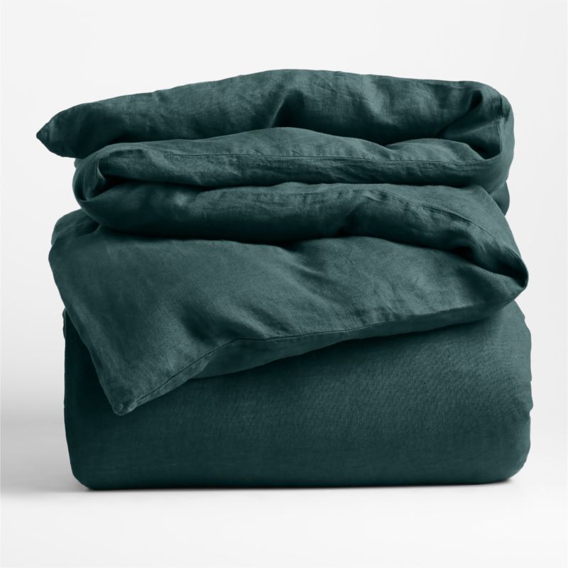 New Natural Hemp Sea Green King Duvet Cover - image 4 of 6