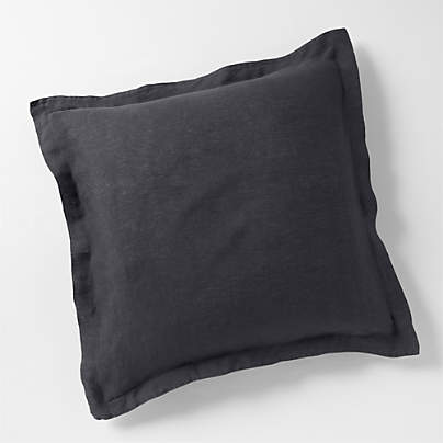 New Natural Hemp Midnight Navy Euro Bed Pillow Sham