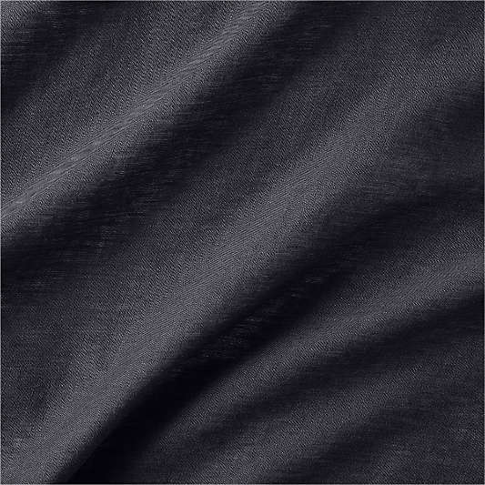 Aire Natural Hemp Midnight Navy Blue King Bed Sheet Set