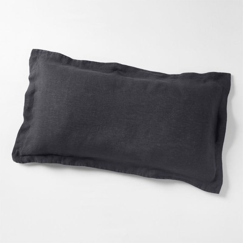 New Natural Hemp Midnight Navy King Bed Pillow Sham - image 0 of 6