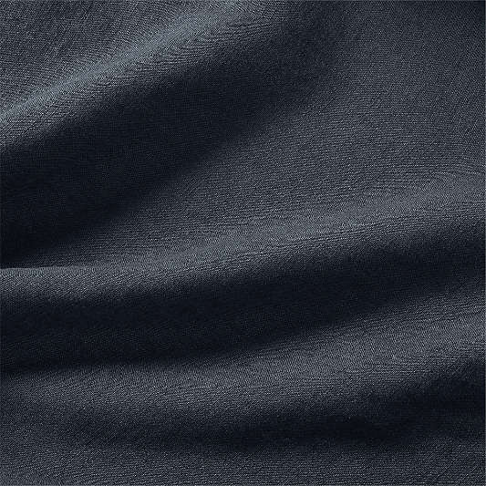 Aire Natural Hemp Midnight Navy Blue Full Bedding Set