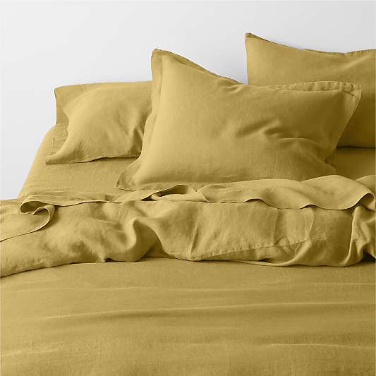 New Natural Hemp Savannah Yellow King Duvet Cover