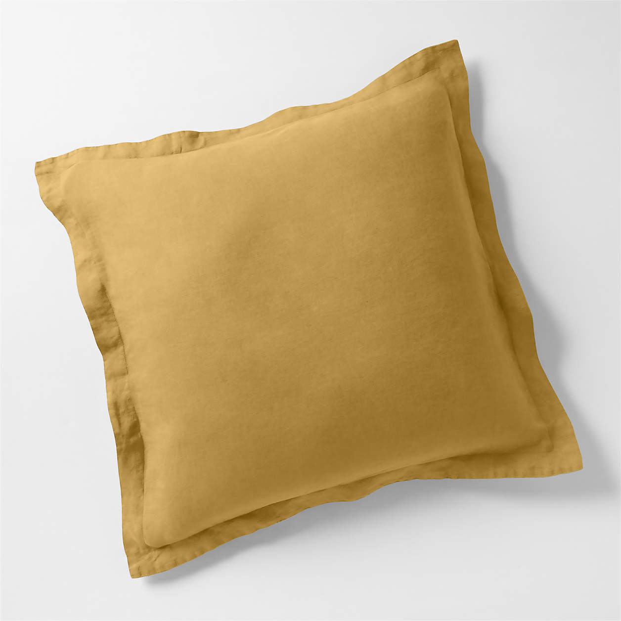 New Natural Hemp Savannah Yellow Euro Bed Pillow Sham + Reviews Crate