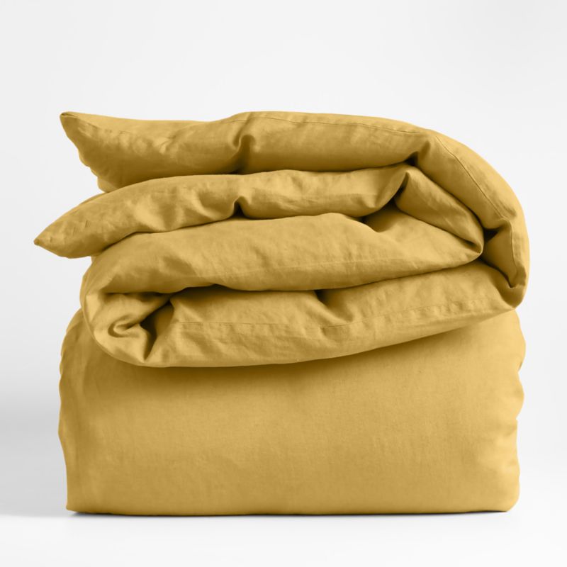 New Natural Hemp Savannah Yellow Full/Queen Duvet Cover