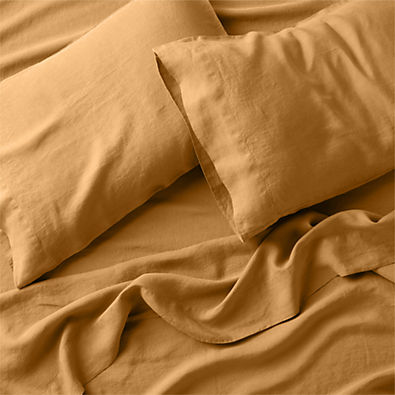 View Brulee Brown Natural Hemp Queen Sheet Set details