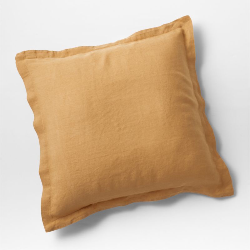 Brulee Brown Natural Hemp Euro Sham - image 0 of 5