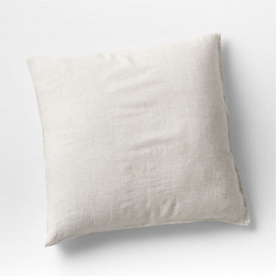 View Aire Natural Hemp Ivory Grid Euro Bed Pillow Sham details