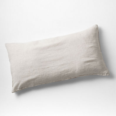 View Aire Natural Hemp Ivory Grid King Bed Pillow Sham details