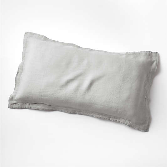 Pewter Grey Natural Hemp King Sham