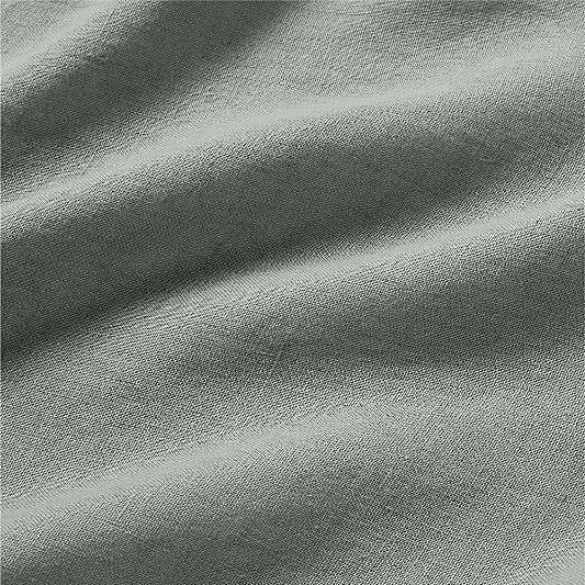 New Natural Hemp Sage Shadow Green Pillowcases, Set of 2
