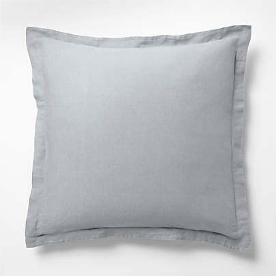 Aire Natural Hemp Smoke Blue Euro Bed Pillow Sham