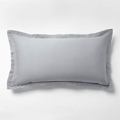 New Natural Hemp Smoke Blue King Bed Pillow Sham