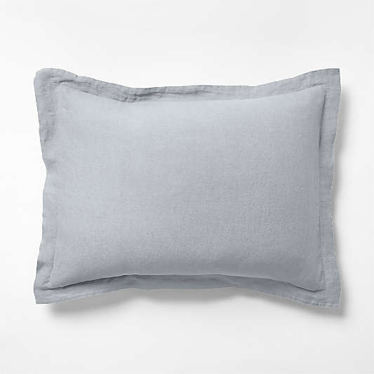 Aire Natural Hemp Smoke Blue Standard Bed Pillow Sham