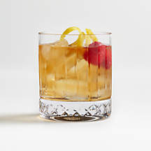 Natala Faceted Double Old-Fashioned Glass + Reviews | Crate & Barrel